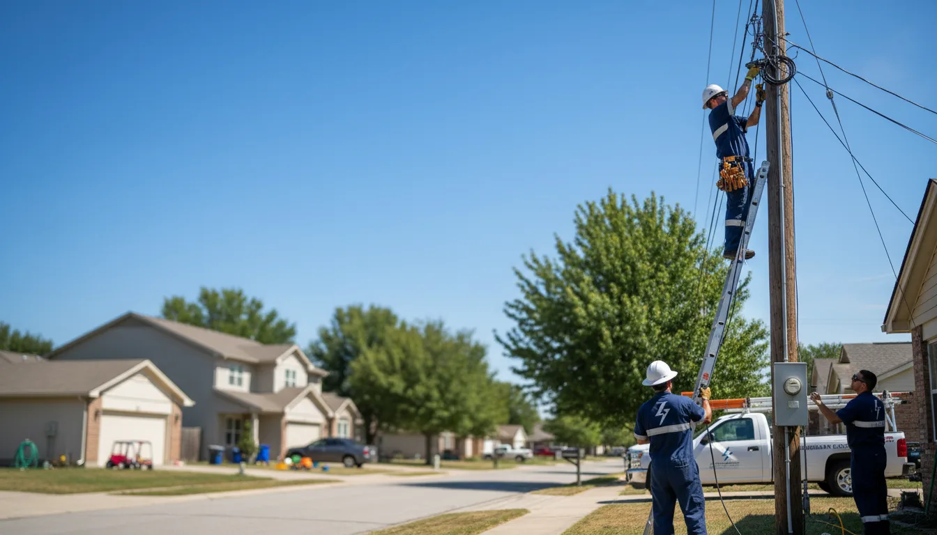 Residential electrician providing installation services in Driftwood, TX